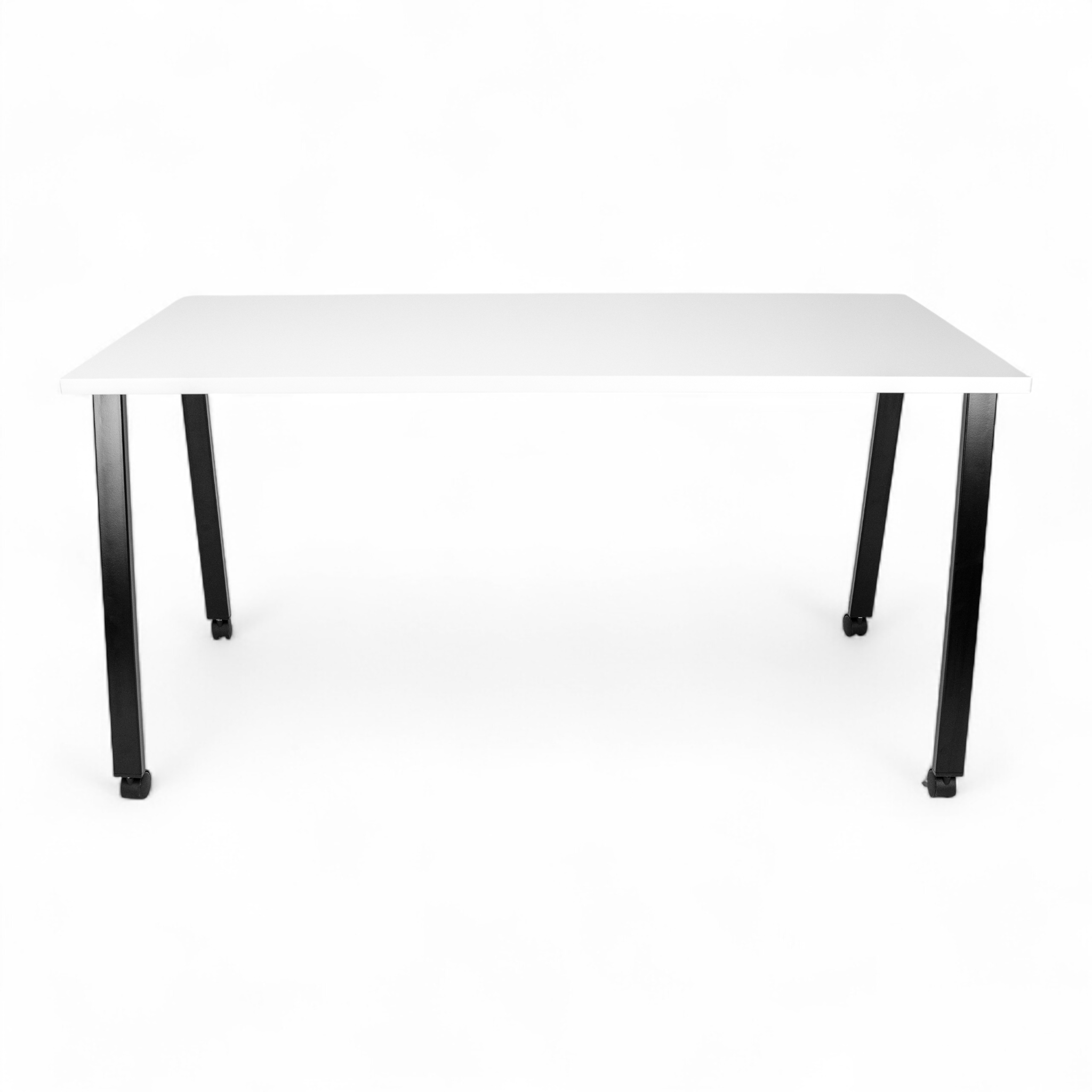 Simple Mobile Desk - White / Charcoal