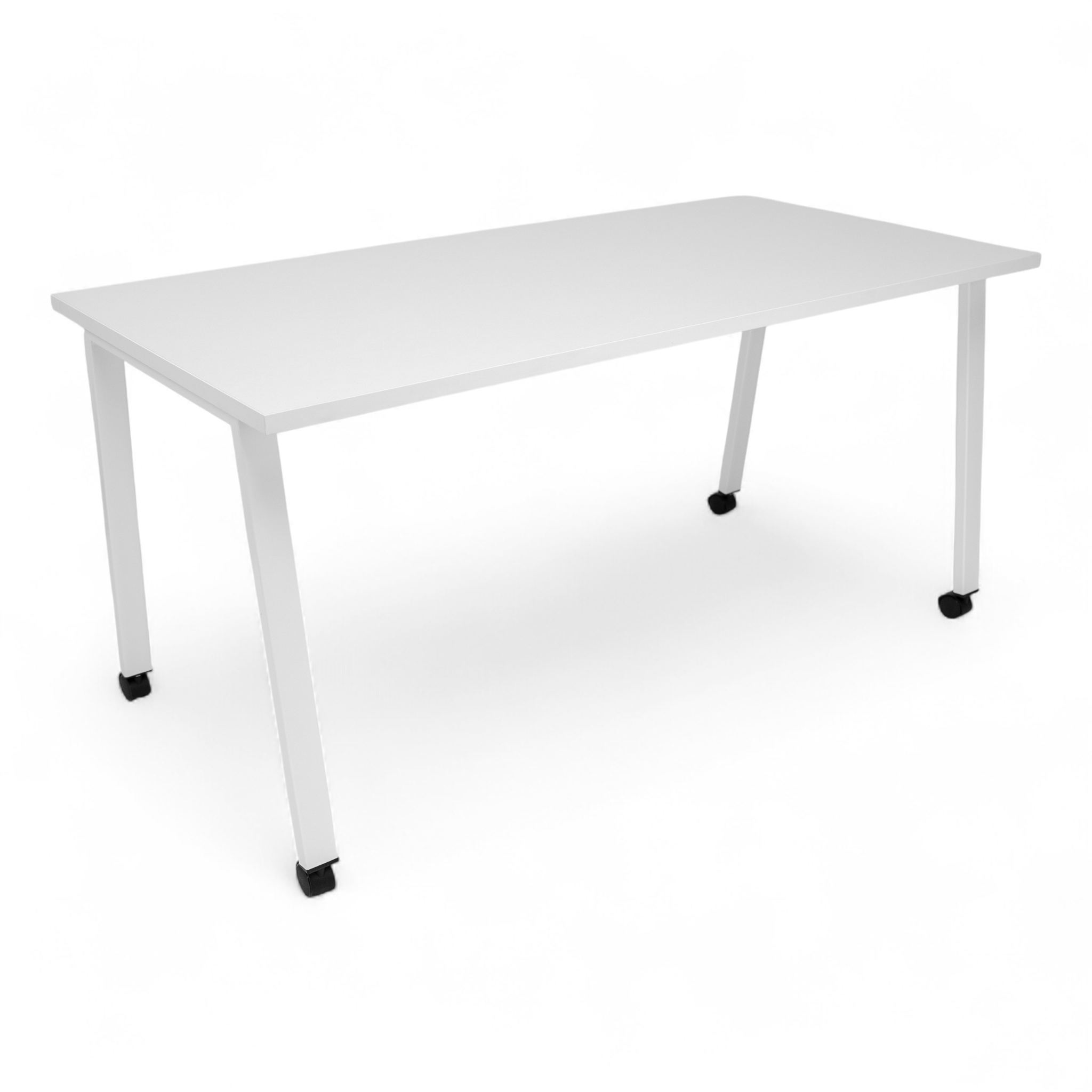 Simple Mobile Desk - White / White