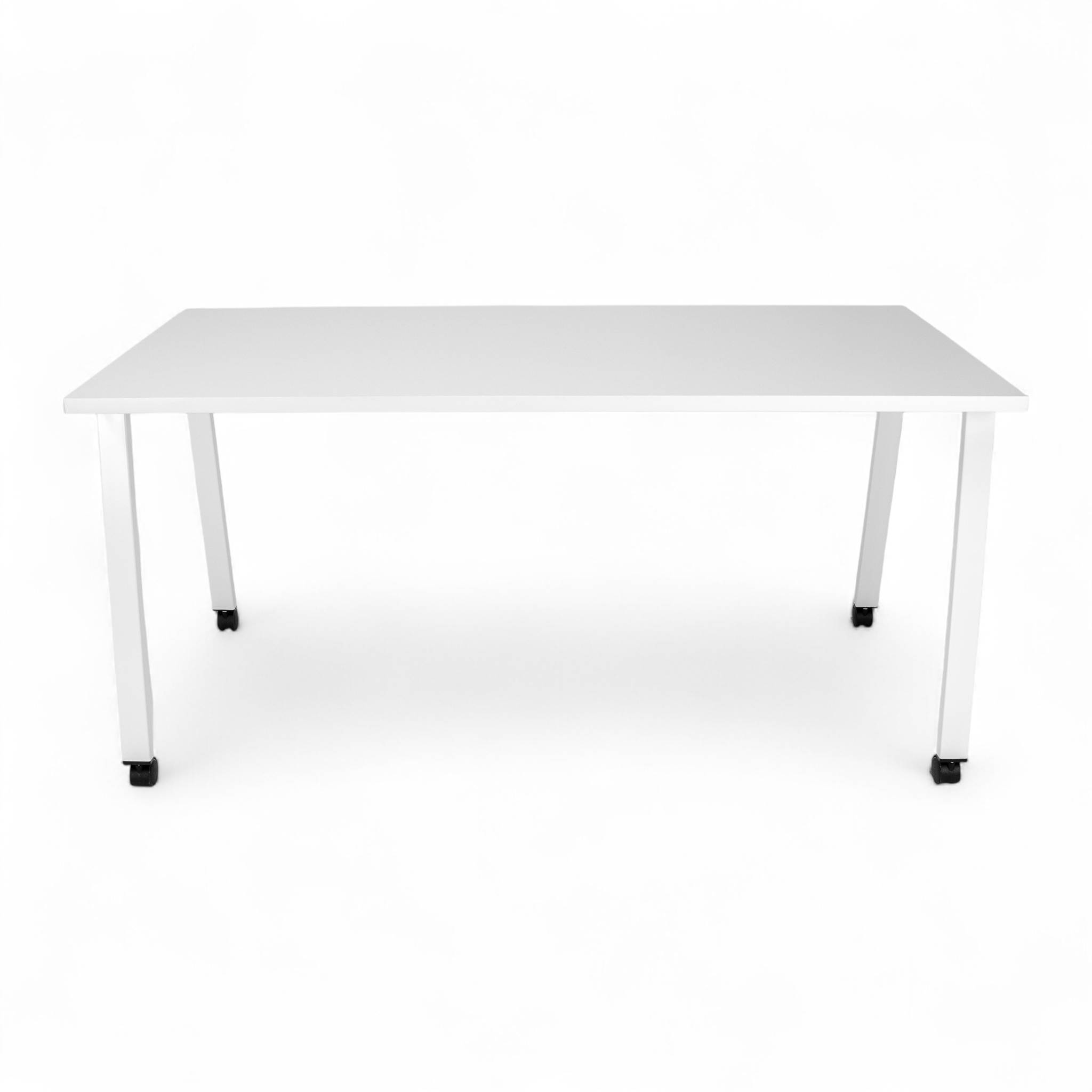 Simple Mobile Desk - White / White