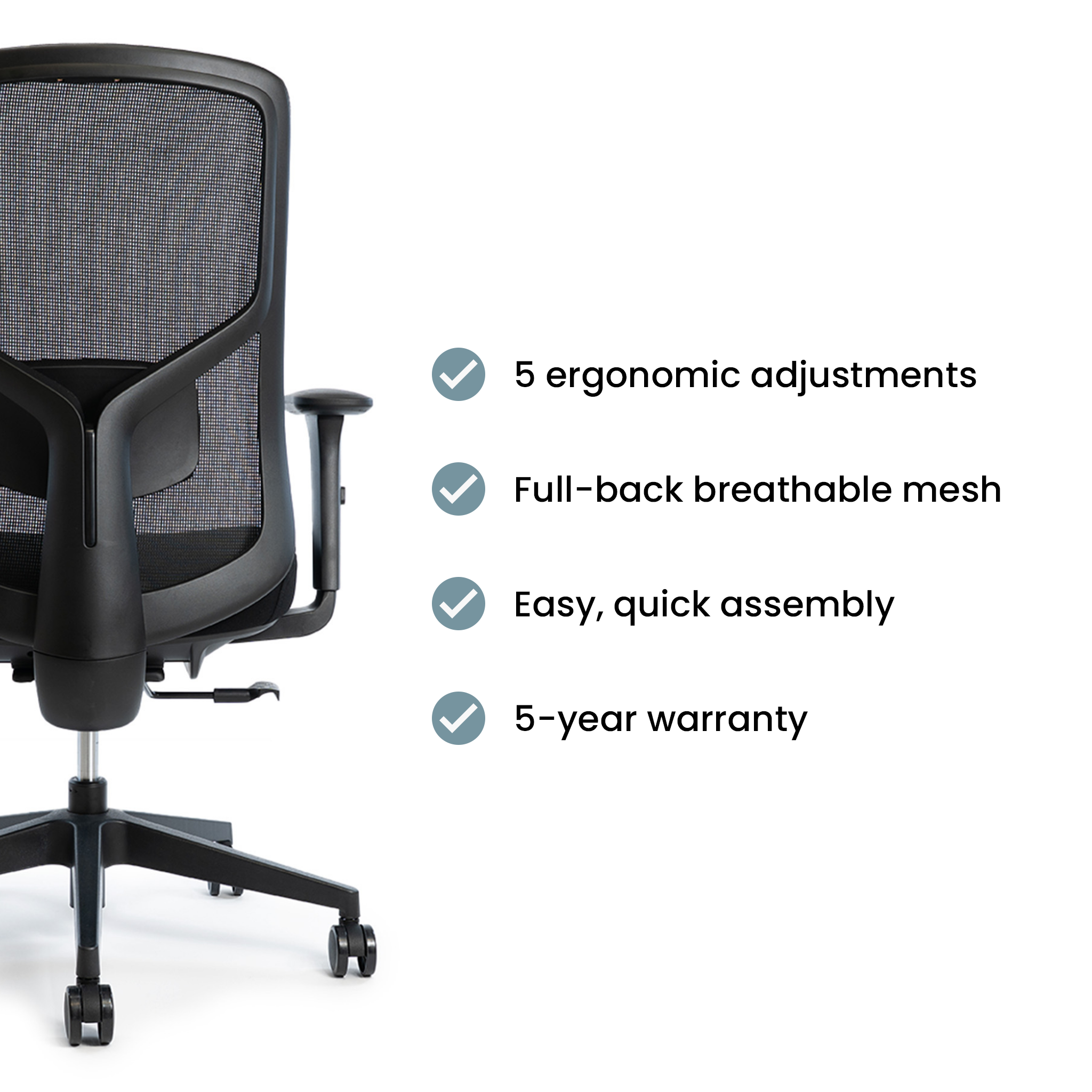 Brooklyn Chair - Black / Black