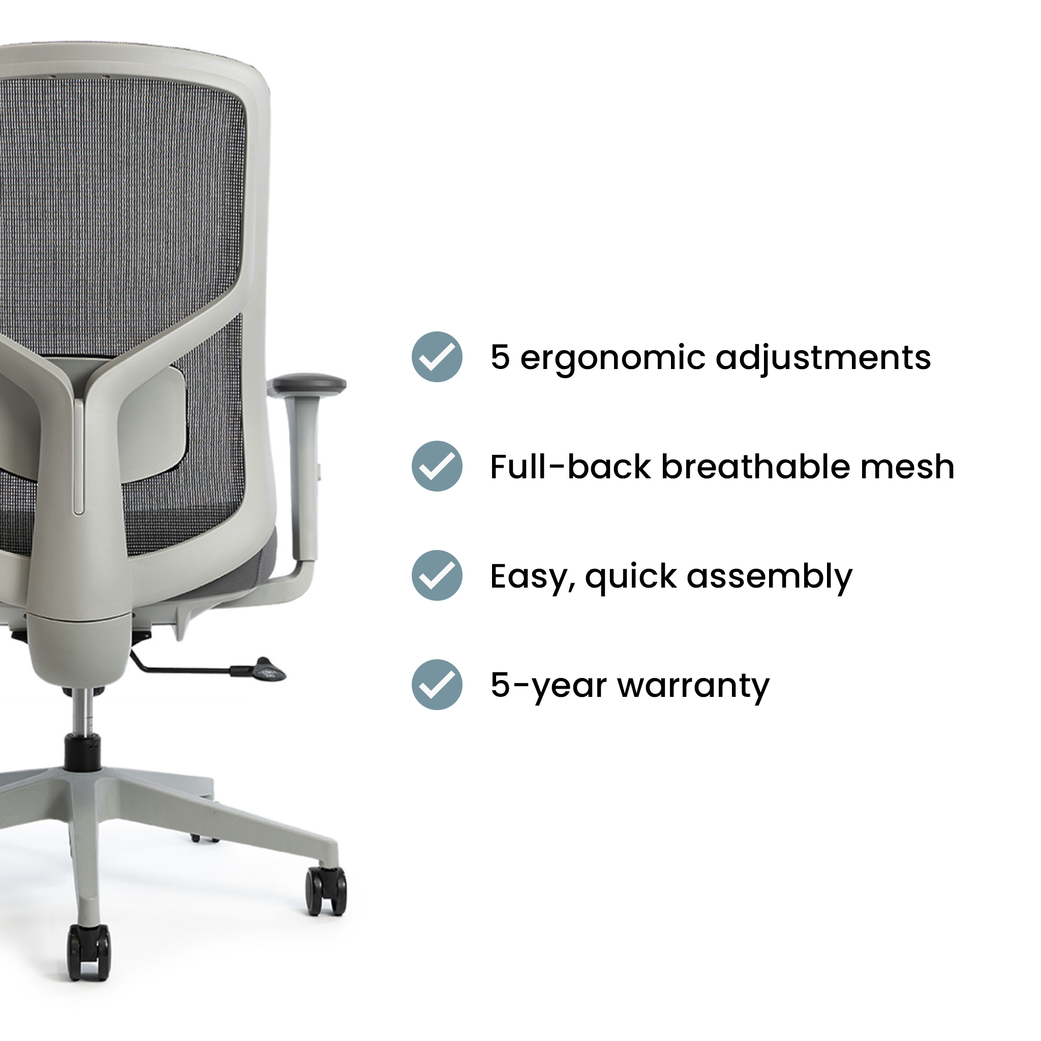 Brooklyn Chair - Fog / Lunar