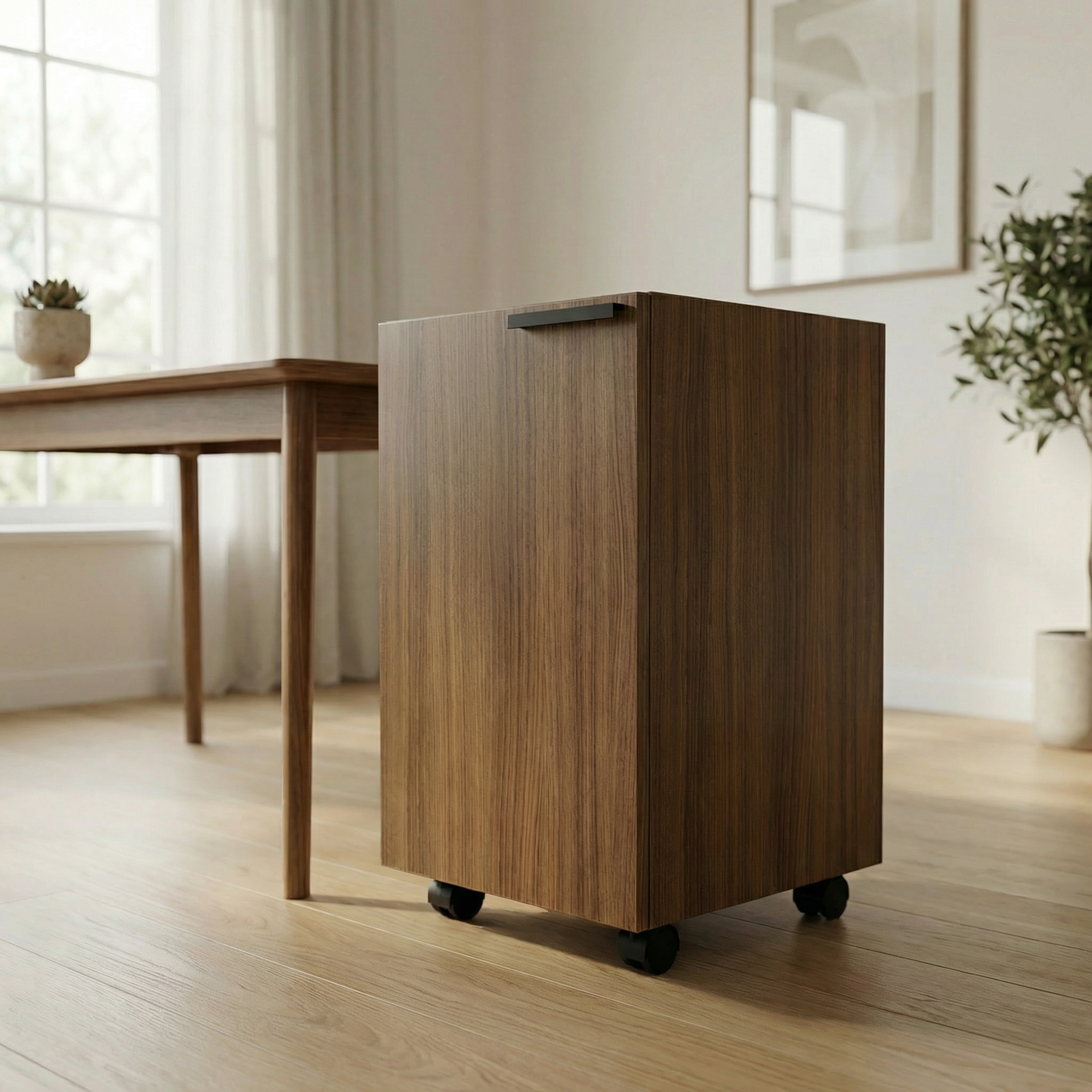 Mobile Storage Locker - Walnut