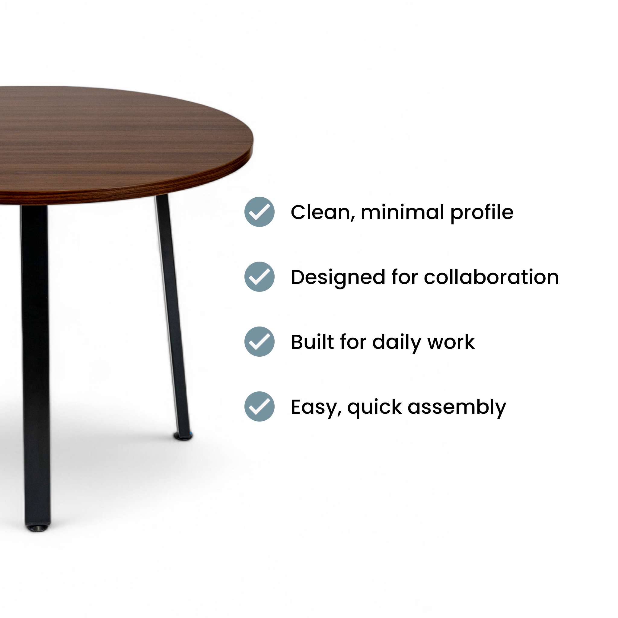 Simple Table - Walnut / Charcoal