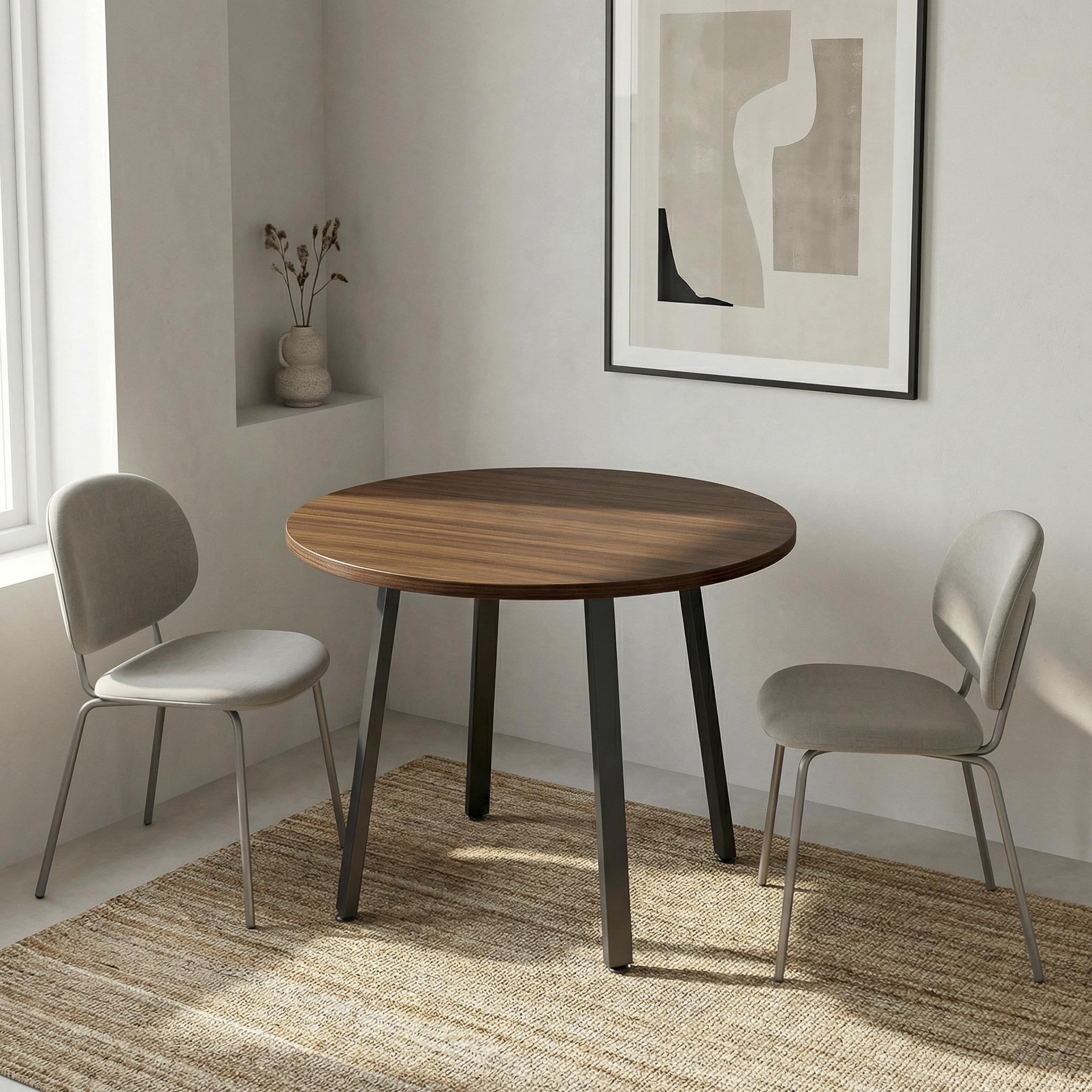 Simple Table - Walnut / Charcoal
