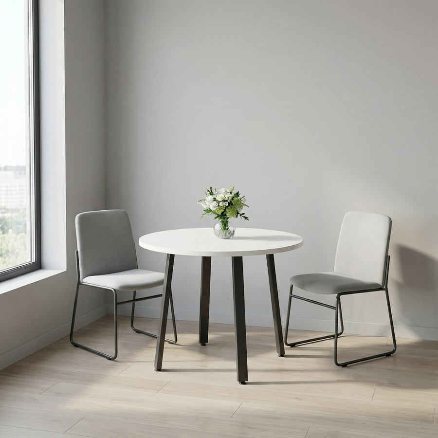 Simple Table - White / Charcoal