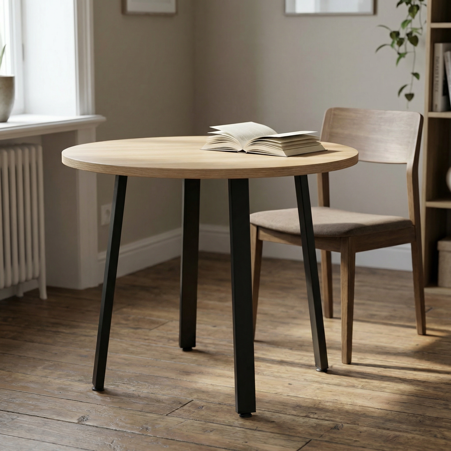 Simple Table - White Oak / Charcoal