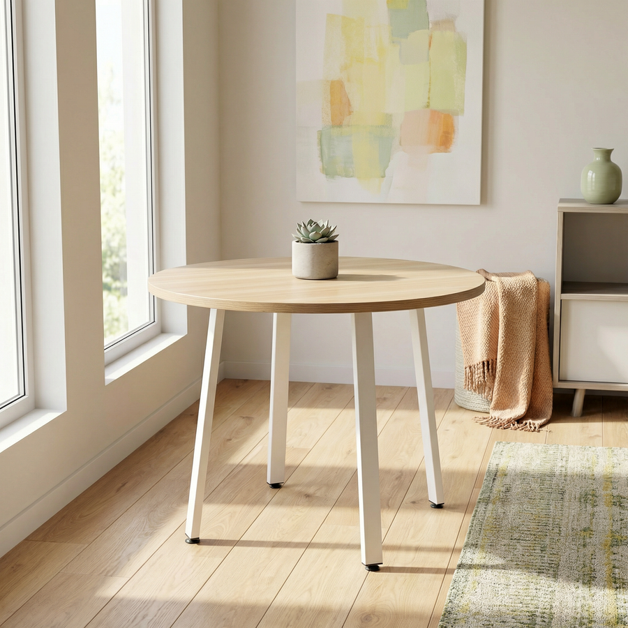 Simple Table - White Oak / White