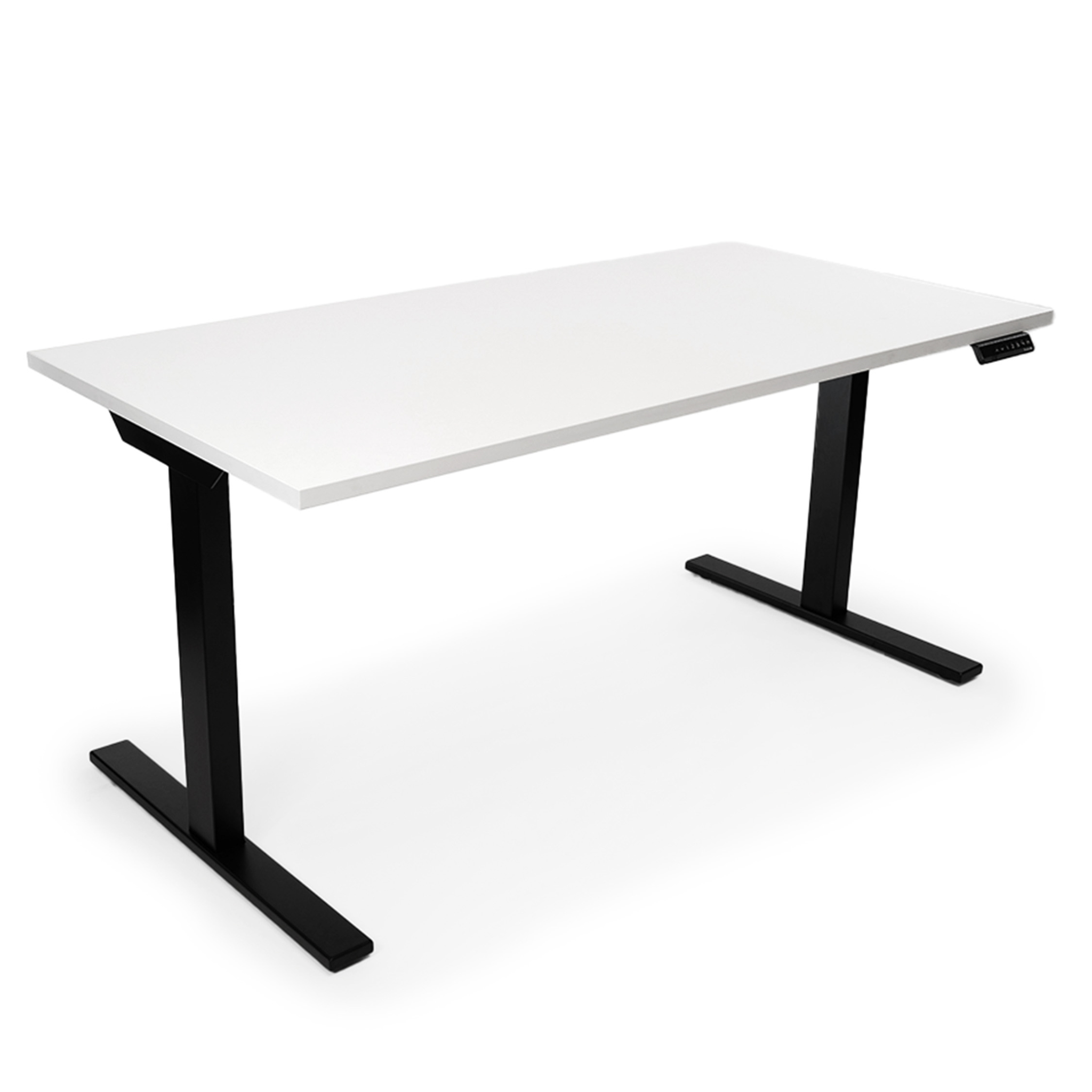 Height Adjustable Desk - White / Charcoal
