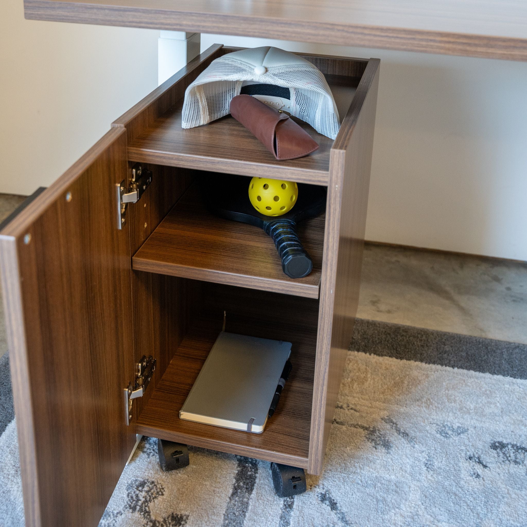 Mobile Storage Locker - Walnut