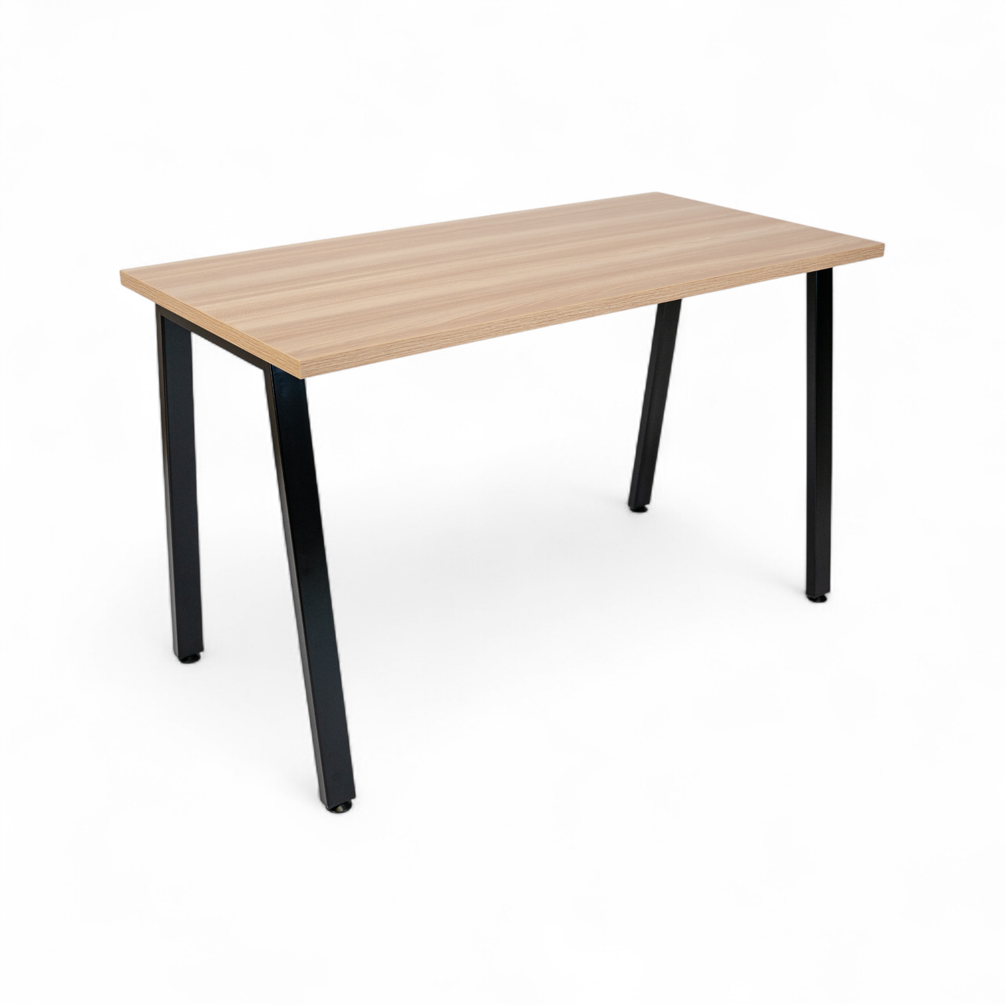 Simple Desk - White Oak / Charcoal