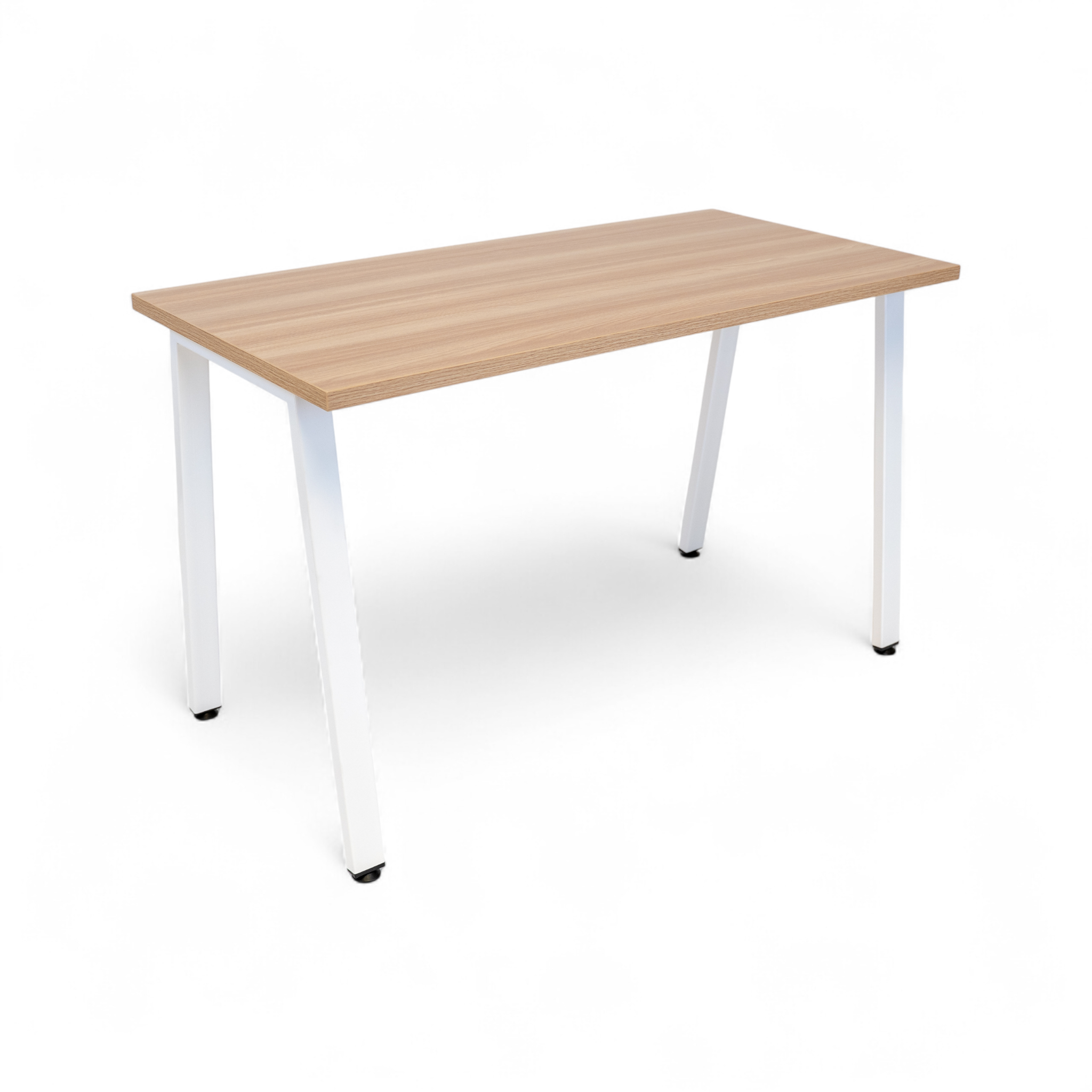 Simple Desk - White Oak / White