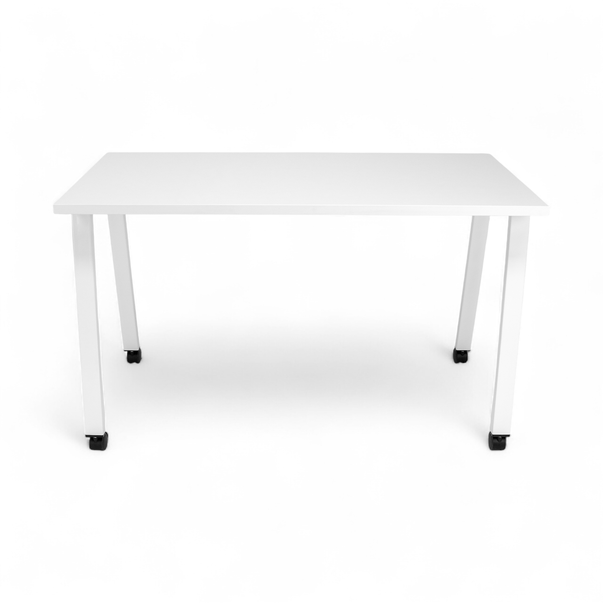 Simple Mobile Desk - White / White