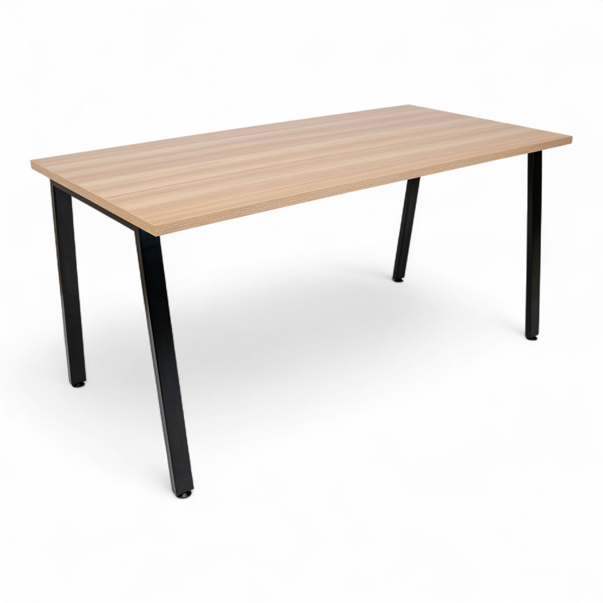 Simple Desk - White Oak / Charcoal
