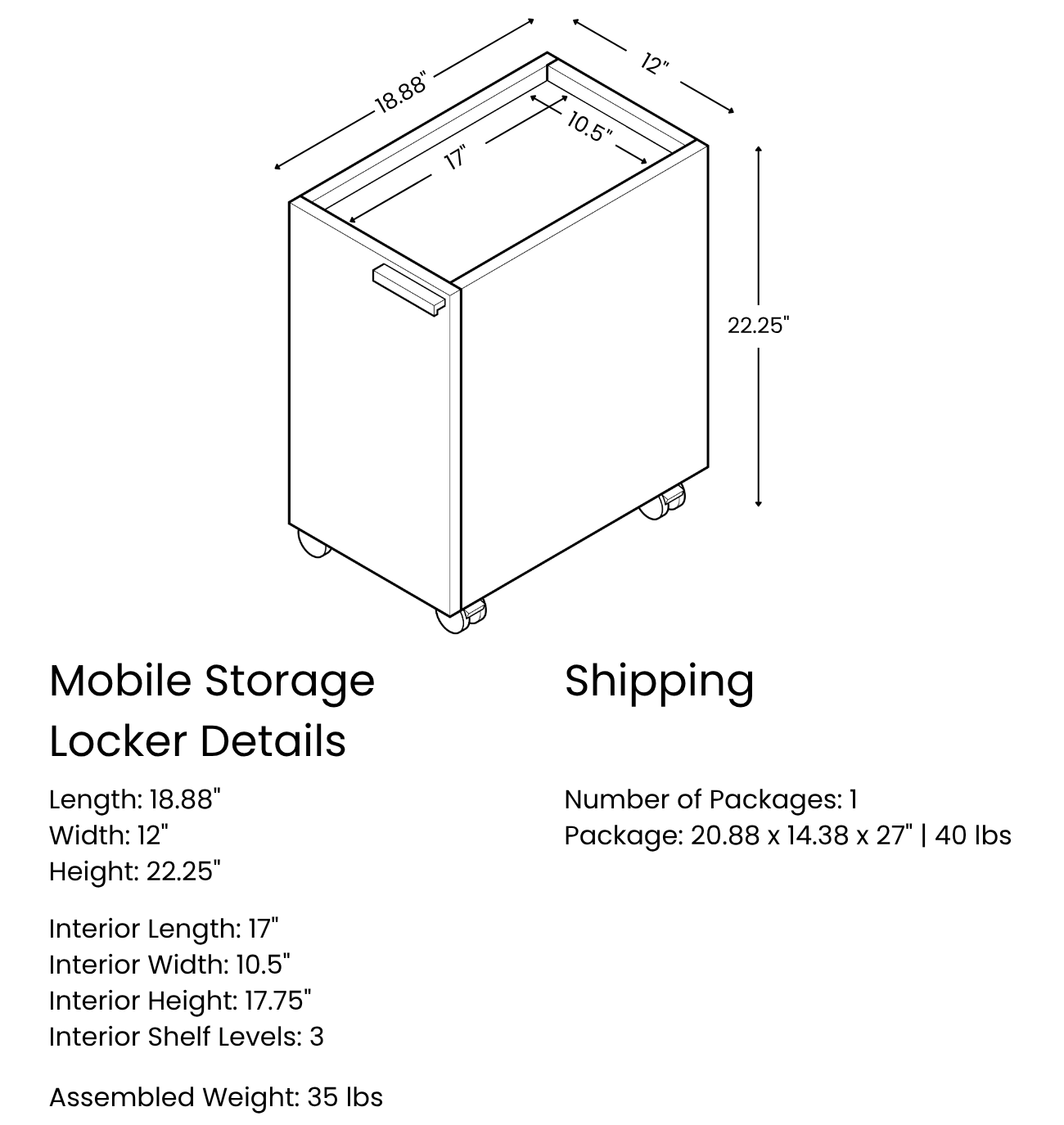 Size and Weight
