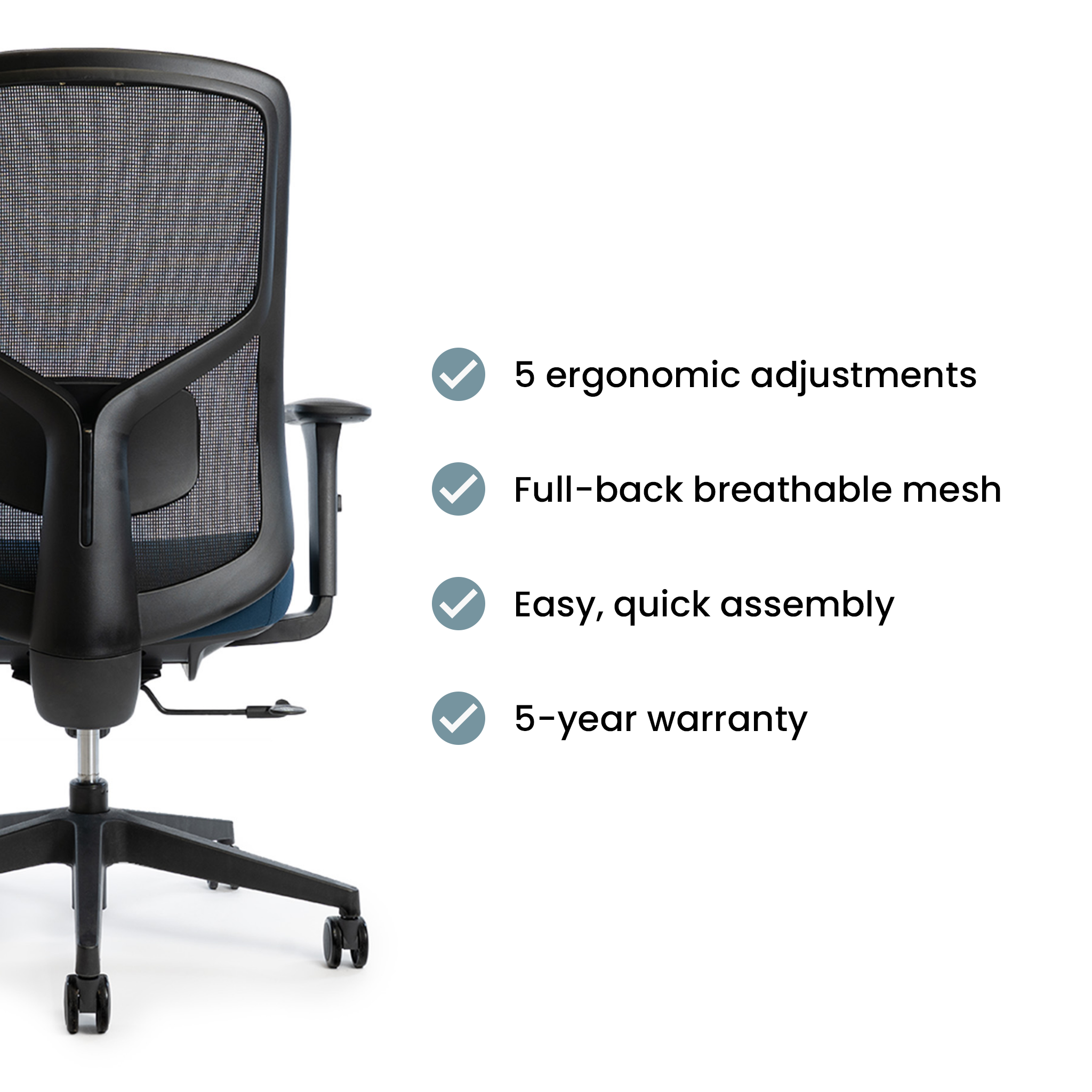 Brooklyn Chair - Black / Pacific