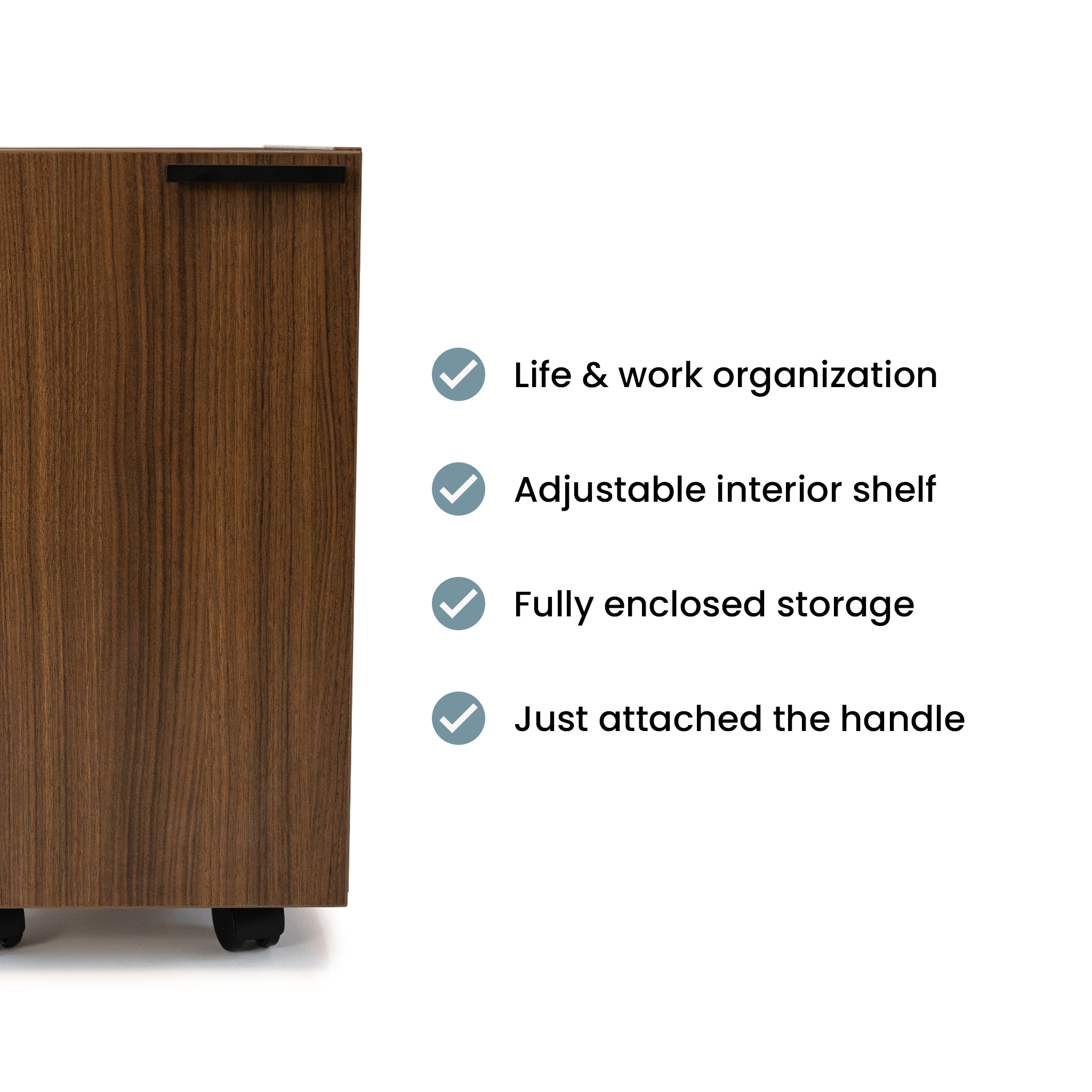 Mobile Storage Locker - Walnut