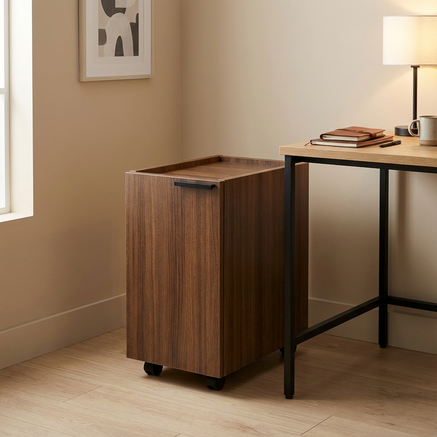 Mobile Storage Locker - Walnut